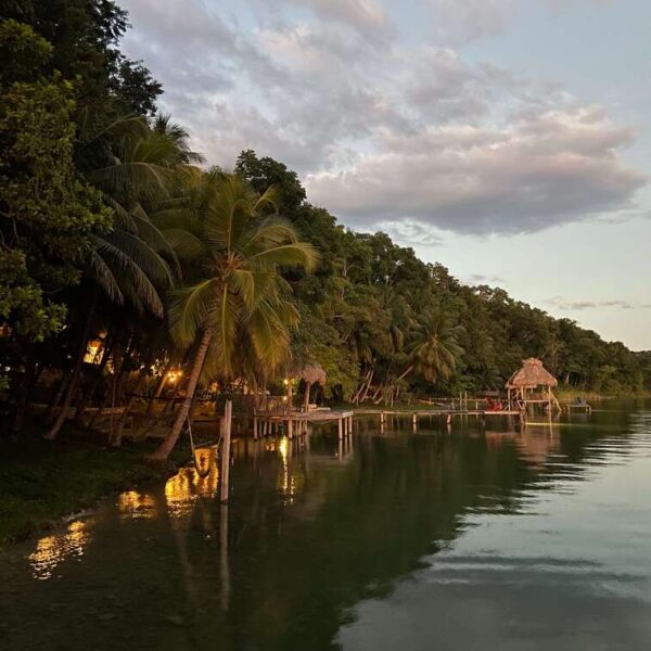 Night in Lake Peten.