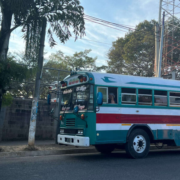 Chicken bus in Guatemala.