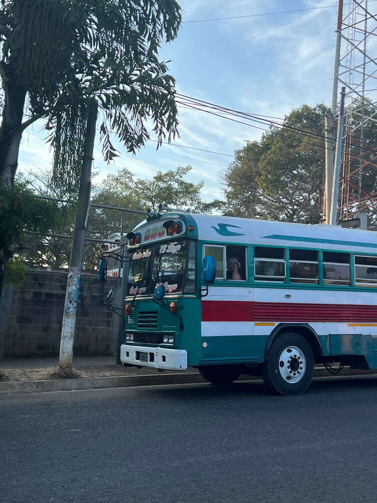 Chicken bus in Guatemala.