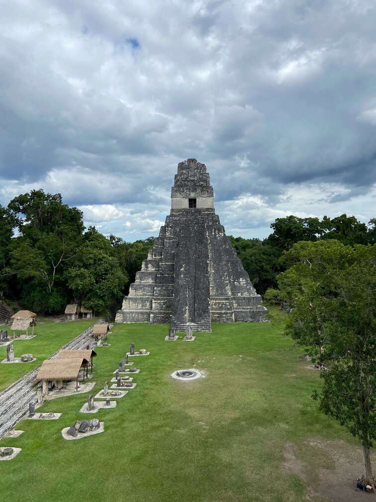 Tikal ruins near Flores.