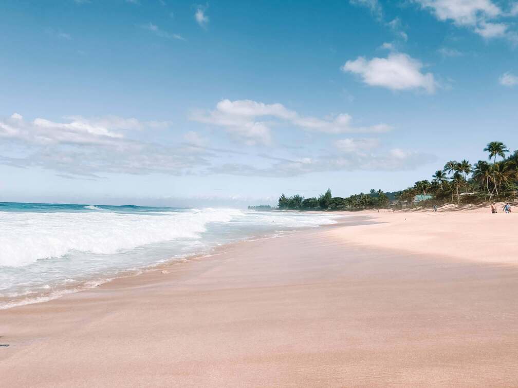 Wild beaches in the North Shore of Oahu.