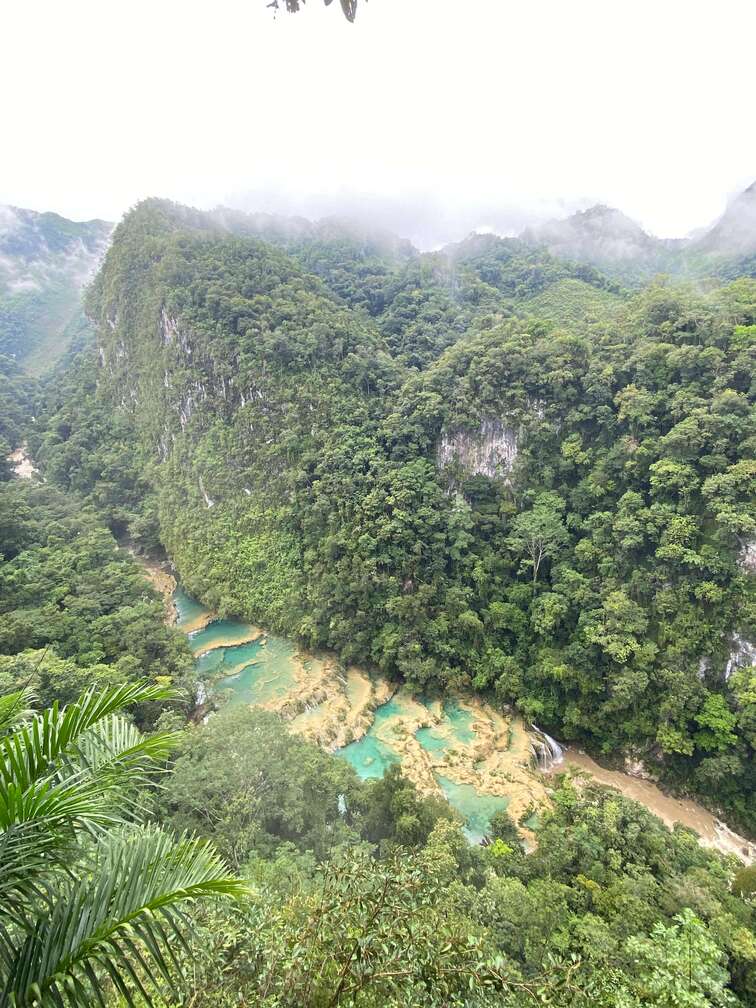 Semuc Champey pools in Lanquin.