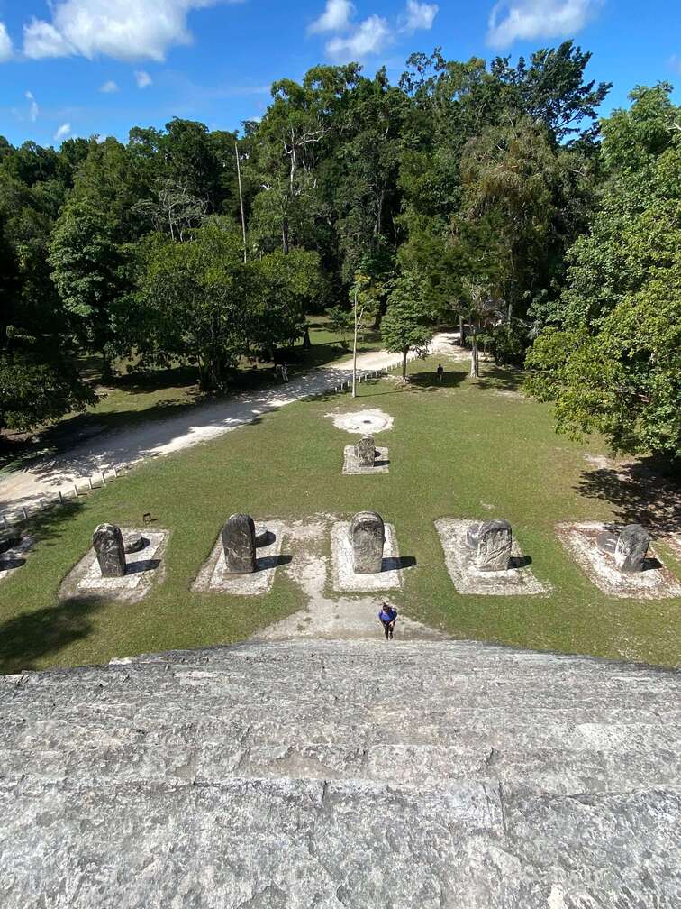 View from the top of some Mayan ruins.