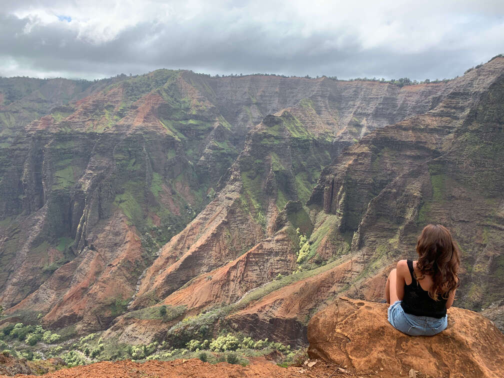 The Waimea Canyon, Kauai.