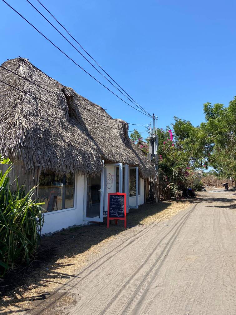 White shack in the town of El Paredon, Guatemala